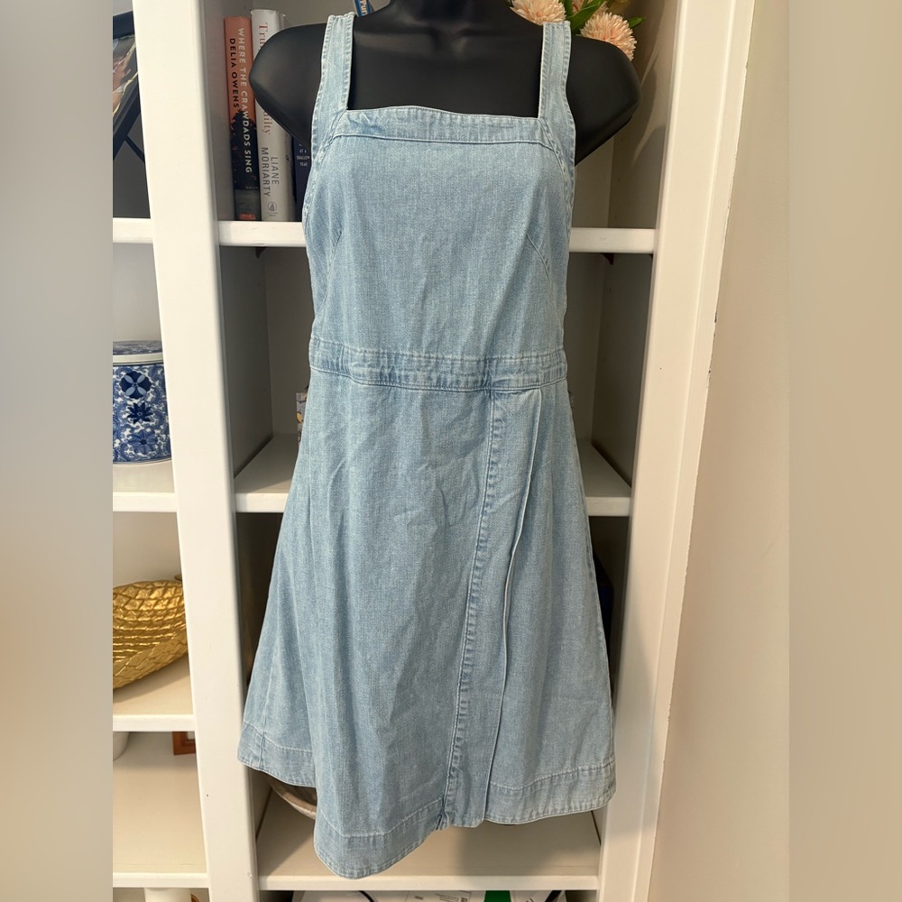Baldwin Light Blue Denim Penelope wrap style dress